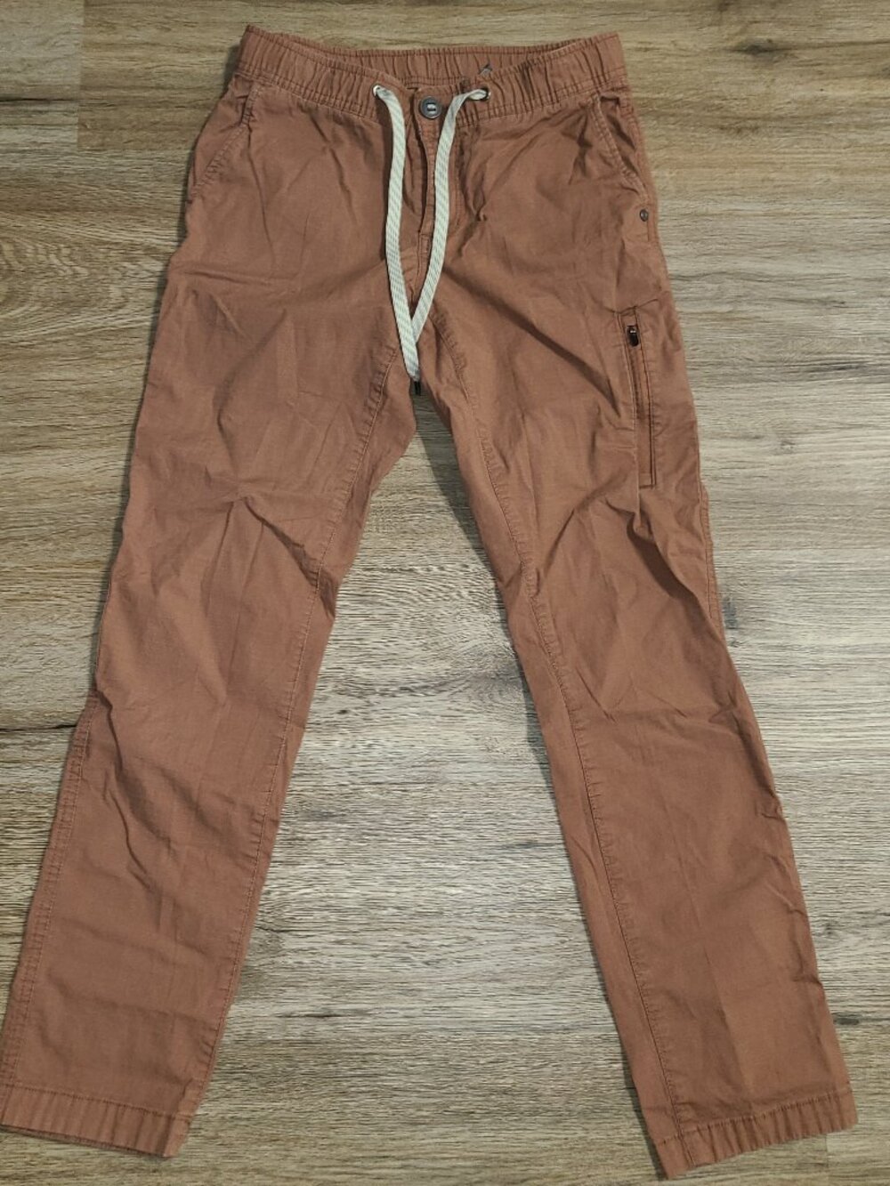 Vuori women XS Organic cotton blend Ripstop Pants Rusty/pink